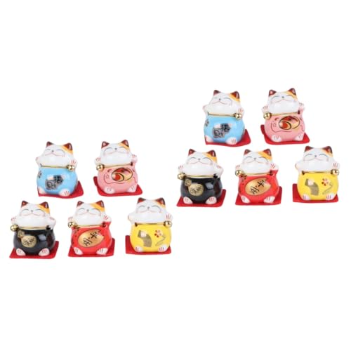 Chat de richesse feng shui en céramique pour illuminer votre décoration de table