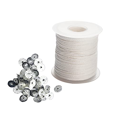 Set de Mechas para Velas de Algodón con Pestañas para DIY