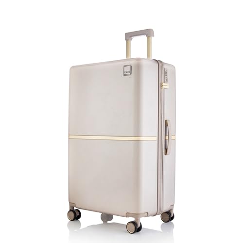 Image of Rare Tony Large Size Beige Hard Trolley Bag Polycarbonate Antiscratch Travel Suitcase with 8 Silent Wheels and a Sturdy TSA Lock - Luggage for Men & Women