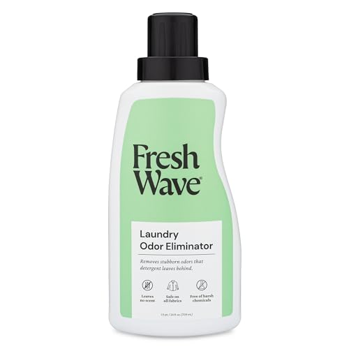 Fresh Wave Odor Removing Laundry Booster, 24 fl. Oz. | Laundry Scent Booster | Safer Odor Relief | Natural Plant-Based Odor Eliminator | Pet Bedding, Activewear, Blankets, Clothes & Fabrics