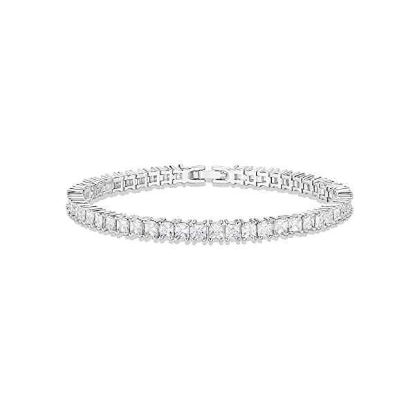 PAVOI-14K-Gold-Plated-Princes-Cut-Cubic-Zirconia-Classic-Tennis-Bracelet-Gold-Bracelets-for-Women-3mm-CZ-Size-65-75-Inch PAVOI 14K Gold Plated Cubic Zirconia Classic Tennis Bracelet | White Gold Bracelets for Women | 3mm CZ, 7 Inches