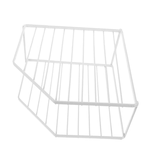 Cabilock Estante Organizador de Cocina Blanco para Guardar Utensilios Estante de Almacenamiento de Encimera para Ollas Soporte de Esquina para Platos Cuencos Despensa