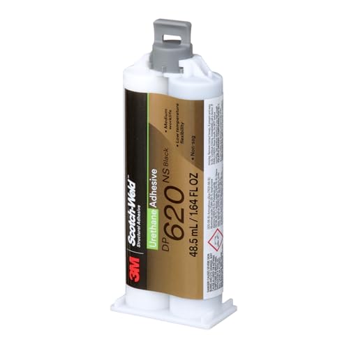 3M Scotch-Weld Urethane Adhesive DP620NS, Black, 48.5 mL Duo-Pak, 1 Each | Non-Sag, Fast-Curing, Establishes Tough Bonds, Offers Low-Temperature Flexibility - image 4