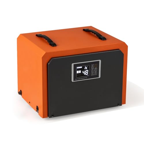 SOARS Deumidificatore ad aria professionale, 60 L/giorno Max, Deumidificatore elettrico portatile con timer 24 H, protezione alta/bassa temperatura, per cantina, magazzino, garage