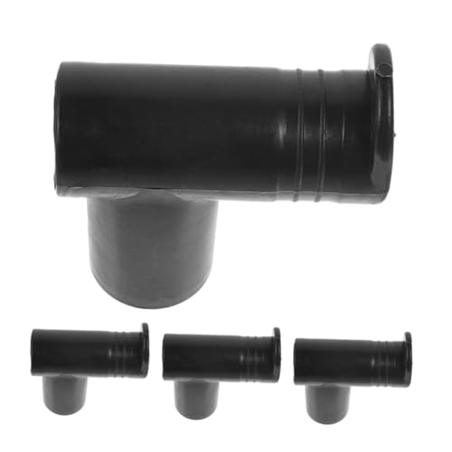 Conector de tendedero de plástico PRETYZOOM junta de poste para varillas 4 piezas 2
