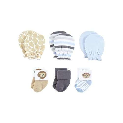 Hudson Baby Unisex Baby Caps Or Headbands, Bibs, Mittens and Socks 12pc Set4