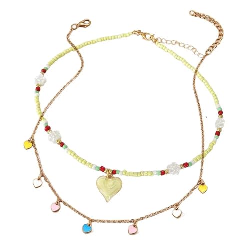 Collar de cuentas Y2K ideal para tus looks de playa y festivales