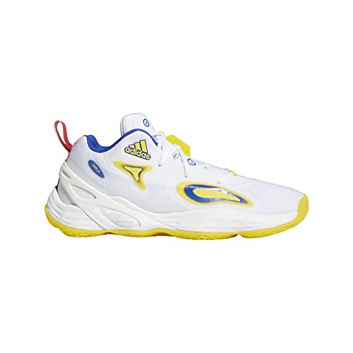 adidas Exhibit A, Basket Mixte, Blanc (Ftwbla Tmcopr Tmyell), 53 1/3 EU