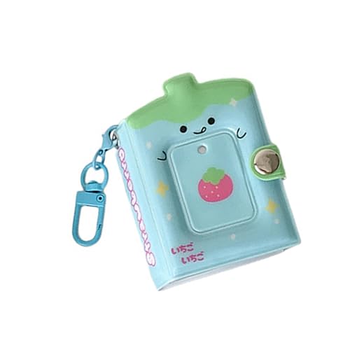 Mini album fotografico a 32 tasche con portachiavi, album tascabili, portachiavi, raccoglitore, album di carte, libri, mini piccoli