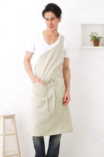 ワンショルエプロン　ベージュ Amazon｜[エプロンストーリー] 【KD0070】メンズワンショルダー