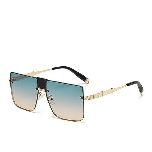Lunettes de soleil carrées MUTYNE grand format en métal pour vos sorties en ville et terrasses