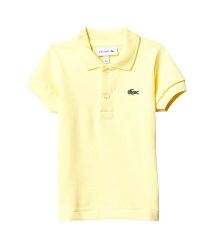 Lacoste Boys' Short Sleeve Classic Pique Polo Shirt, Yellow, 8YR