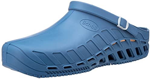 Die hellblauen Clogs-Arbeitsschuhe sind in den Größen 34/35-47 erhältlich / Bequeme Unisex Sicherheitsclogs für Männer und Frauen in Hellblau- geeignet für verschiedenste Einsatzbereiche