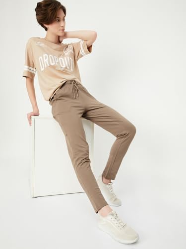 Image of Max Women Regular Mid Rise Solid Sports Track Pants