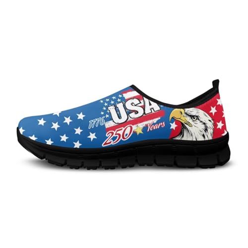 Image of Womens Slip On Walking Shoes Non Slip Loafer Breathable Holiday Travel Shoe Lightweight Casual Low Top Sneakers SizeUS 5.5-11.5