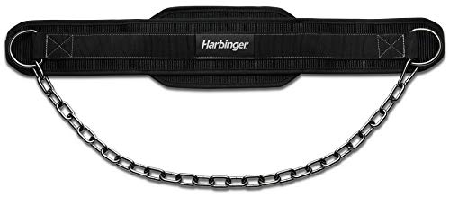 Harbinger Polypropylene Dip Belt with Steel Chain, Gunmetal