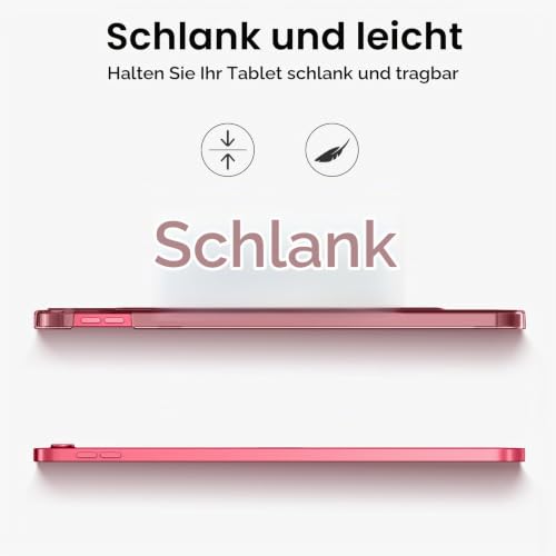 Fintie Hülle für iPad (A16) 11. Generation/iPad 10. Gen, Burgunderrot – Ansicht 4