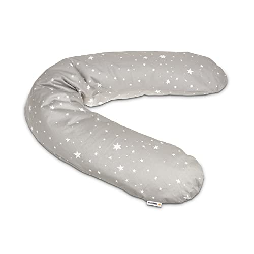 Medela cojín de embarazo y lactancia, Con relleno de microesferas de EPS, para el confort desde el embarazo hasta el parto y más allá, en gris con estrellas
