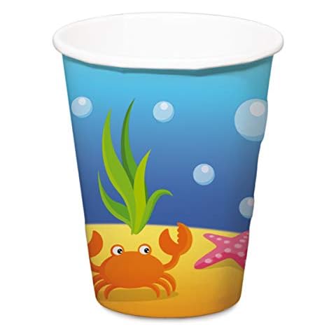 Folat Mermaid Disposable Cups - 350 ml, 4 Pack Cover