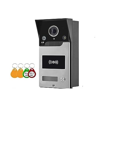 Citofono WiFi Videocitofono campanello telecamera 1080P Wireless Tuya Videocitofono con serratura elettrica Controllo accessi RFID Protezione di sicurezza ( Color : Single Doorbell , Size : E/U plug )