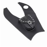 ZORBYZ Motorcycle Black Artificial Leather Tank Cap Panel Cover Pad Bag For Suzuki Intruder Volusia VL800
