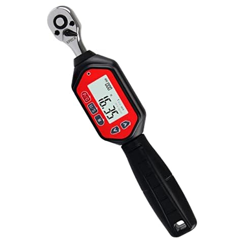 VPOER Digital Torque Wrench 1/4-inch Drive, 0.66-22.11 ft-lbs (0.9-30 Nm) (8-265 inch pound) with Buzzer & LED, Calibrated Cover