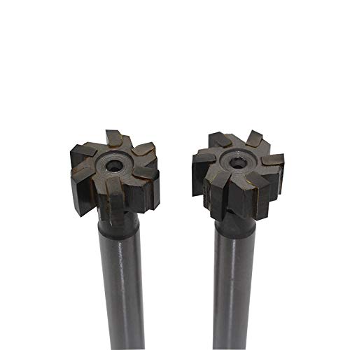 2Pcs 25x12mm 6Flute Alloy Straight Shank Milling Cutter Carbide Milling Cutter