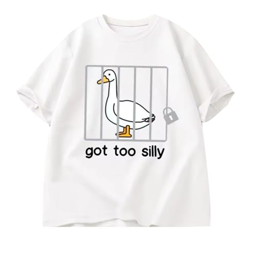 nicamaikoo-shop Silly Goose T Shirts Got Too Silly T-Shirt Algodón Transpirable Tees Funny Printing T-Shirts