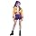 Girls Pop Singer Rumi Costume Kids Demon Cosplay Hunters Costume 3-Piece Outfit with Jacket, Crop Top, and Shorts ZW167L
