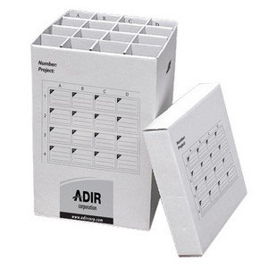 ADIR corp Corrugated Cardboard 16 Roll File (for Rolls up to 25 Inches Long) Upright Storage Cabinet