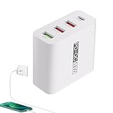 高速充電器 USB Type-C | 51W マルチポート パワーデリバリー クイックチャージ3.0 アダプター - パソコン タブレット イヤホン 充電器 - 自宅 寝室 オフィス 寮 旅行 クルーズ 男性 女性 対応