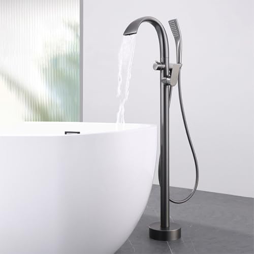 Baignoire salle de bains mitigeur cascade sur pied col de cygne LWX