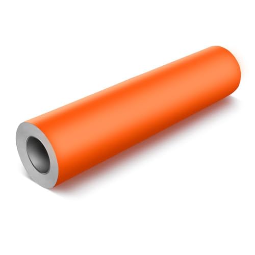 VViViD DECO65 Orange Matte Permanent Adhesive Craft Vinyl for Cricut Silhouette & Cameo (12 x 7ft)