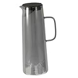 jojofuny Glaskaraffe mit Filterdeckel für Haushalt Vielseitig Einsetzbar für Wasser Tee Saft Bpa frei Robustes Hitzebeständiges Glas Leicht zu Reinigen und Aufzubewahren