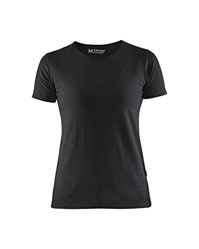 Camiseta para mujer Blåkläder negra talla M ropa de algodón de manga corta básica