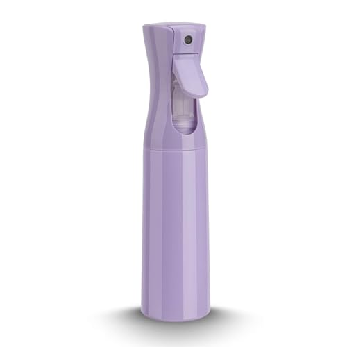 Zuhose Spray Bottle for Hair (10.15OZ /300ML) Continuous Ultra Fine Mist Sprayer for Hair, Salons, Barber, Plants, Skin Care, 1 Plack Purple