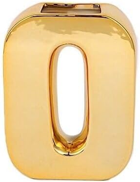 Miniatura 2 de Bodas Fiestas y Regalo Oro 6 "Cerámica O Símbolo Flor Jarrón Mesa Centro de Mesa Eventos Decoraciones vngift7388