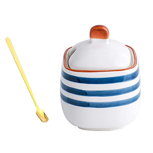 Porcelain Condiment Jar Spice Container Lids Set ¿Dónde Comprar al