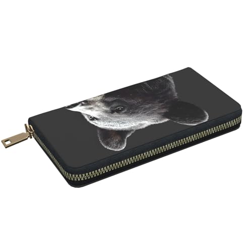 Bear Printed Long Wallet for Women Men Cute Coin Purse with Card Holder2