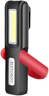 Rechargeable LED Torch, Emergency Lights for Home, Magnetic Flashlight Inspection Lamp, COB Work Light with Battery Indicator, Mechanic Tools for Workshop, Workbench, Auto Repairing, Emergency Use