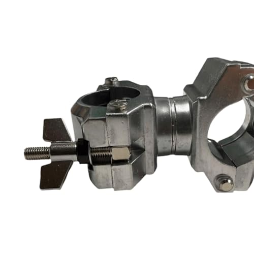 Clamp múltiple para rack de batería, soporte resistente y firme para instrumentos musicales, metal antióxido miniatura 4