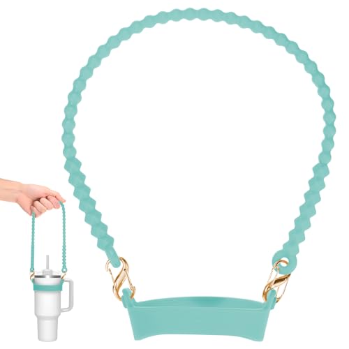 Support de gobelet de 227ml à 1,2L avec sangle de transport portable verte - 2