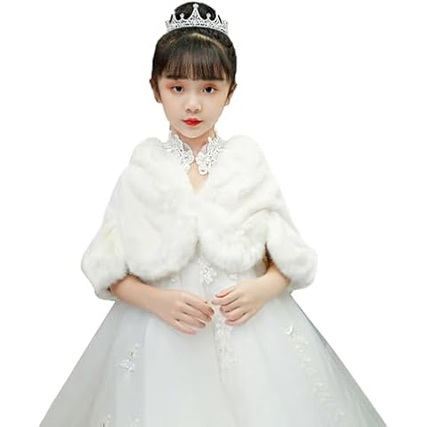 Icegrey Girls Faux Fur Wrap Shawl Cover