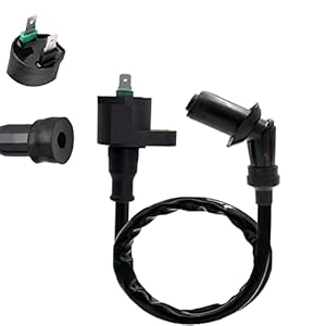 Lelukee Bobine d’allumage de moteur pour GY6 Bobine d’allumage de moto pour GY6 50cc 125cc 150CC Bobine d’allumage de bougie d’allumage haute tension basse tension pour moto