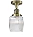 Innovations 517-1CH-AB-G302-LED 1 Light Vintage Dimmable LED Flush Mount, Antique Brass