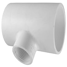 شارلوت الأنابيب 2 &times; 2 &times; 1 SCH 40 RED TEE SXSXFPT الضغط 1 وحدة قطعة