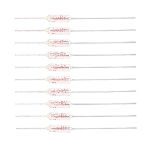 ViaGasaFamido 10pcs Thermal Metal Shell 250VAC 10A Fire-Proof Circuit Protection TF 72-250 Thermal Distributor for Electrical Safety Overheat Protection High Temperature Control