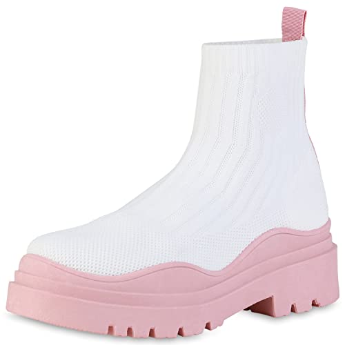 Damen Stiefeletten Mit Blockabsatz - Van Hill Klassische Stiefeletten