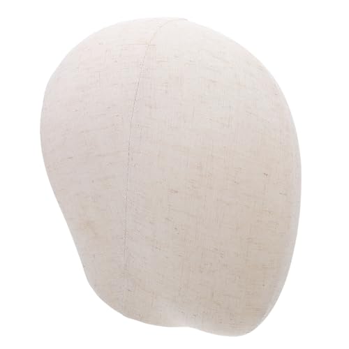 Cabeza de Maniquí de Plástico Beige con Base Estable para Práctica 2