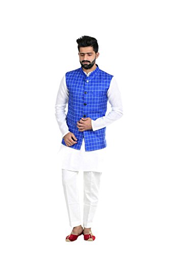 Image of Veera Paridhaan Men's Poly Cotton Jute Nehru Jacket